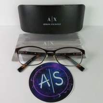 Armani Exchange AX1010 6001 Eyeglass Frames 53/16/143 Flex Hinge Brown  - £47.00 GBP
