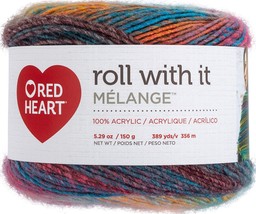 Red Heart Roll With It Melange Yarn-Show Time E890-0752 - £18.57 GBP