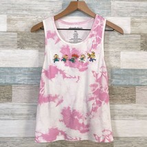 Nickelodeon Rugrats Tie Dye Tank Top Pink White Ribbed Stretch Womens XL - £19.83 GBP