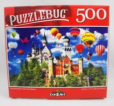 Puzzlebug Jigsaw Puzzle Neuschwanstein Castle Air Balloons 500pc 18.25&quot; ... - $3.91