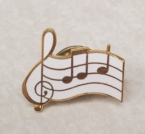 Music Notes Musical Lapel Hat Vest Pin Tie Tack - $14.65