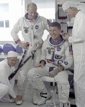 Wally Schirra and Tom Stafford test suits for the Gemini 6 mission Photo Print - £6.80 GBP