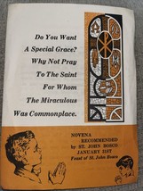 Additional Prayer To St John Bosco Salesian Missions New Rochelle NY - £9.18 GBP