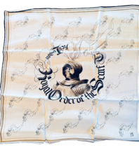 Vintage Designer Herbert de Watrigant Silk Square Scarf Rare  OS - $193.05