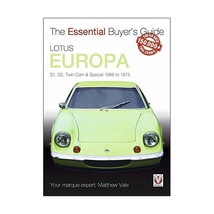 Lotus Europa: Series 1, Series 2, Twin Cam &amp; Twin Cam Special 1966 - 1975 Vale,  - $15.00