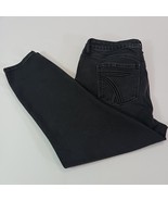 Seven7 Women&#39;s Size 16 Black Mid Rise  Ankle Tapered Jeans (34×25) MY1466 - $30.66 CAD
