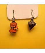 New Betsey Johnson Gold Tone Mixer &amp; Pie Slice Mismatch Drop Earrings - $39.95