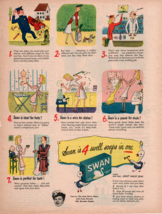 1945 Swan Is 4 Swell Soaps In One Joan Davis print ad fc2 - £10.60 GBP
