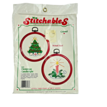 Dimensions Stitchables  Crewel Christmas Candlelight Kit 7573 Tree and C... - €17,07 EUR