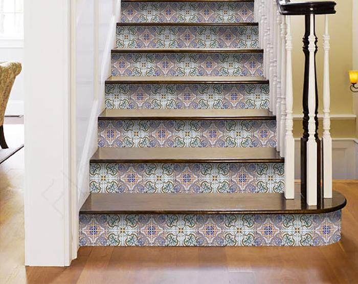 4&quot; X 4&quot; Muted Pastel Scroll Peel And Stick Tiles - $91.03