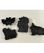 Lot Of 4 Vintage 1979 Hallmark Halloween Cookie Cutters Black - $36.28 CAD