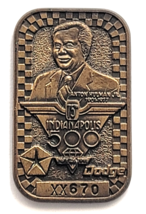 1991 Indianapolis 500 Pit Badge Tony Hulman Dodge Brass Pass XX670 IMS Indy - €22,79 EUR