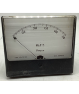 GENUINE SIMPSON 0-750 WATTS 4.5&quot; RECTANGLE PANEL METER - $39.63