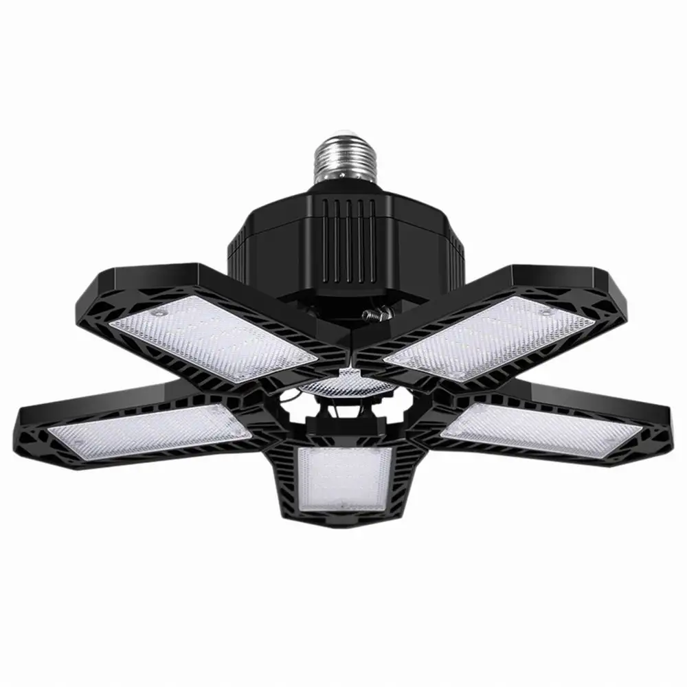 LED 3/4/5 Leafs Garage Light Foldable Garage Ceiling Lamp Deformation Basement - £11.27 GBP+