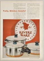 1950 Print Ad Revere Ware Copper Clad Stainless Steel Pots &amp; Pans Rome,New York - £13.44 GBP