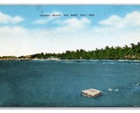 Contea Spiaggia Chiave West Florida Fl Lino Cartolina Z2 - £8.20 GBP