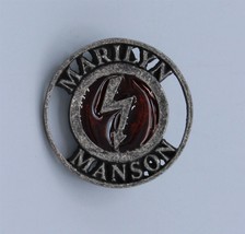 Marilyn Manson Shock Pin Brooch English Pewter Alchemy Poker Vintage 1997 - $45.80
