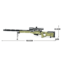 1336PCS Sniper Rifle Model Building Blocks Military Weapon Super Magnum ... - £90.65 GBP