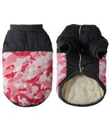 Vecomfy Warm Dog Coat Small Waterproof Fleece Lined Puppy Jacket Pink Camo - $367.03 MXN