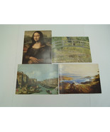 Masterpiece painting learning 4 lot pictures with information about artist - $22.36