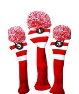 NEW 1 3 5 Majek RED WHITE COLORS golf clubs club Headcover Head covers c... - $549.68 MXN