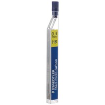Staedtler Micro Mars Carbon Mechanical Pencil Lead, 0.3 mm, HB, 60 mm x ... - £12.54 GBP