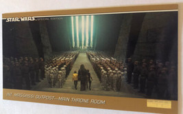Star Wars Widevision Trading Card 1997 #60 Massassi Outpost Main Throne Room - £1.97 GBP