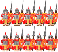 Rome Total War Red Roman Heavy Infantry Army x10 Minifigure Lot - £14.22 GBP