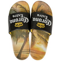 Corona Extra Black Label with Beach Scene Sandal Slides Multi-Color - $31.98