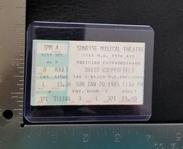 DAVID COPPERFIELD - VINTAGE JAN. 20, 1985 SUNRISE, FLORIDA CONCERT TICKE... - £7.97 GBP