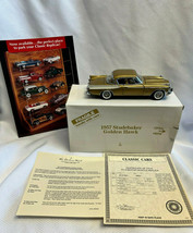 Danbury Mint Ltd Ed 1957 Studebaker Golden Hawk Diecast Toy Car 1:24 Papers /Box - £56.79 GBP