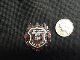 2014 Daytona Beach Bike Week Pin 73rd ANNUAL RARE - $14.83