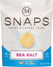 34 Degrees Snaps Baked Chickpea Thins, 6-Pack 3.2 oz. Bags - £38.32 GBP