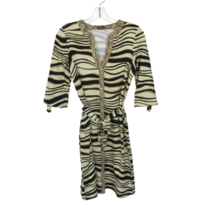 Women Size XS J. McLaughlin Catalina Stretch Cloth Animal Print Belted Dress - $39.19