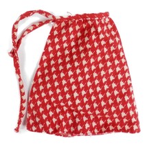 1974 Barbie Growing Up Skipper Red Houndstooth Print Tie Waist Skirt 7259 - £10.96 GBP