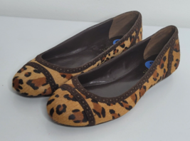 Lauren Ralph Lauren LRL Womens 6.5 Ballet Flats Shoes Animal Print Calf ... - £21.45 GBP