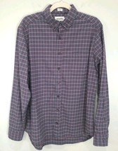 Taylor Stitch Button Up Shirt  Size 42 Flannel Grey   Red Plaid  - £37.32 GBP