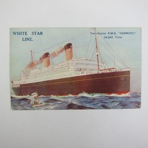 Ship Postcard White Star Line Twin-Screw RMS Homeric Steamer Steamship Antique - £7.85 GBP