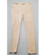 DG2 by Diane Gilman Leggings Women Small Tan Courdoy Slim Fit Skinny Leg... - $19.30