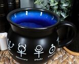 Astrological Solar Alchemy Symbols Cauldron Porcelain Soup Bowl Large Co... - $23.99