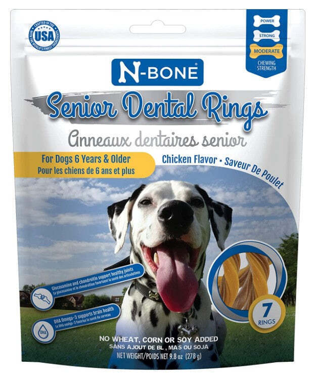 Primary image for N-Bone Senior Dental Rings Chicken Flavor Dental Treat for Senior Dogs