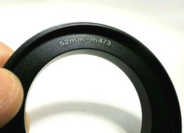 52mm Macro Reverse Lens Adapter Ring For M4/3 Micro Four Thirds Camera OM-D GH5 - $9.46