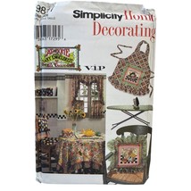 Simplicity Sewing Pattern 9817 Kitchen Covers Seat Pads Apron Table Cove... - $8.99