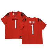 Ja&#39;Marr Chase Autographed Bengals Orange Nike Vapor Limited Jersey Beckett - $9,329.77 MXN