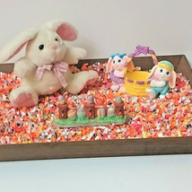 1991 HALLMARK Easter Crayola Bunny &amp; Candy Cotton Tail Small Plush Bunny - £15.18 GBP