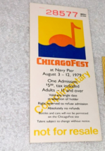 CHICAGOFEST 1979 TICKET Scorpions Chuck Berry Sammy Hagar Buddy Guy Hele... - £39.08 GBP