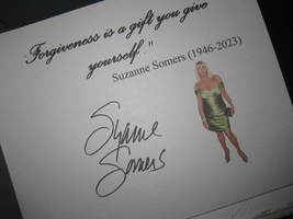 Suzanne Somers Signed Inspirational Quote Autograph Picture Display 8x10... - $9.99