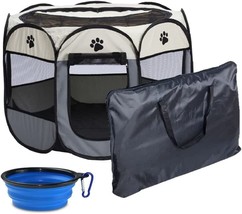 Exercise Kennel Dog Tent for Dogs/Cats/Rabbits + Free Carrying Case + Free Trave - £50.61 GBP