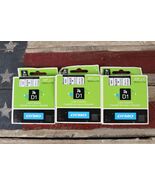 Brand NEW Dymo D1 Label Making Cassette Black on White 3/4 x 23&#39; LOT of 3 - $325.07 MXN