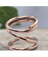 Solid Pure Copper Minimalist Healing Ring, Handmade Unisex, Fidget Splin... - $22.61 CAD+